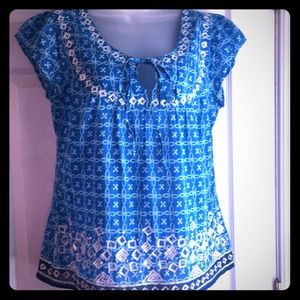 Banana Republic Sequin & Silk Top ~ Medium